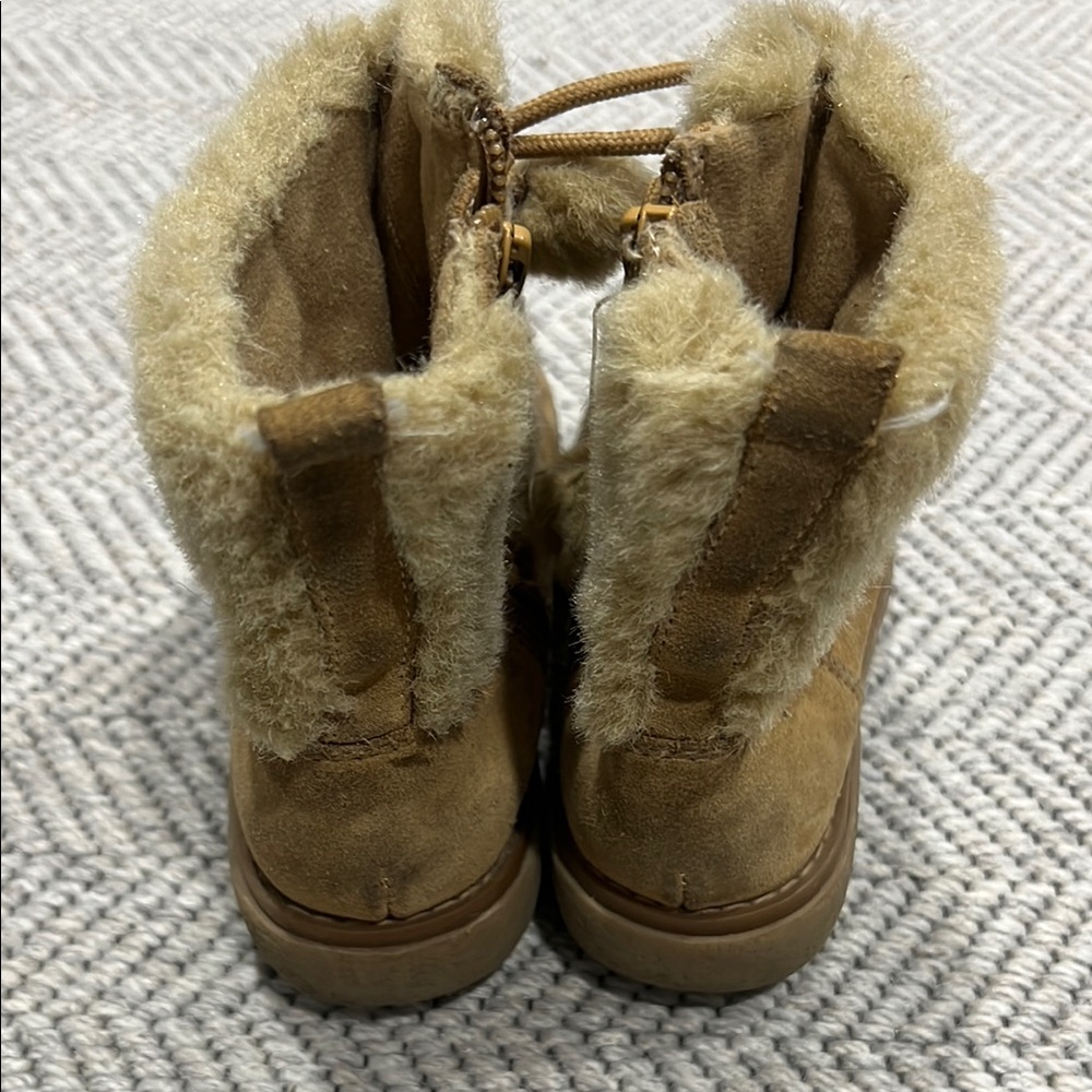 Cozy Brown Kids Boots - Picture 3 of 4